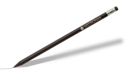 Карандаш с ластиком "Promotional pencil", черный, кругл.корпус