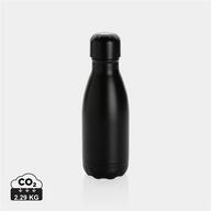 Бутылка для воды Solid из нержавеющей стали, 260 мл, черная