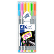 Набір "Triplus fineliner" 6шт/упак Neon