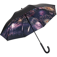 Парасоля тростина автомат FARE® Impressions, ф105, чорний/фаєрверк