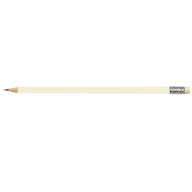 Олівець з гумкою "Promotional pencil", белый, шестигран.корп.