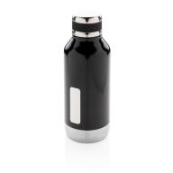 Герметичная вакуумная бутылка с шильдиком, 500 мл, черная